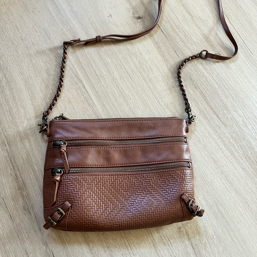 Brown Leather Crossbody Bag